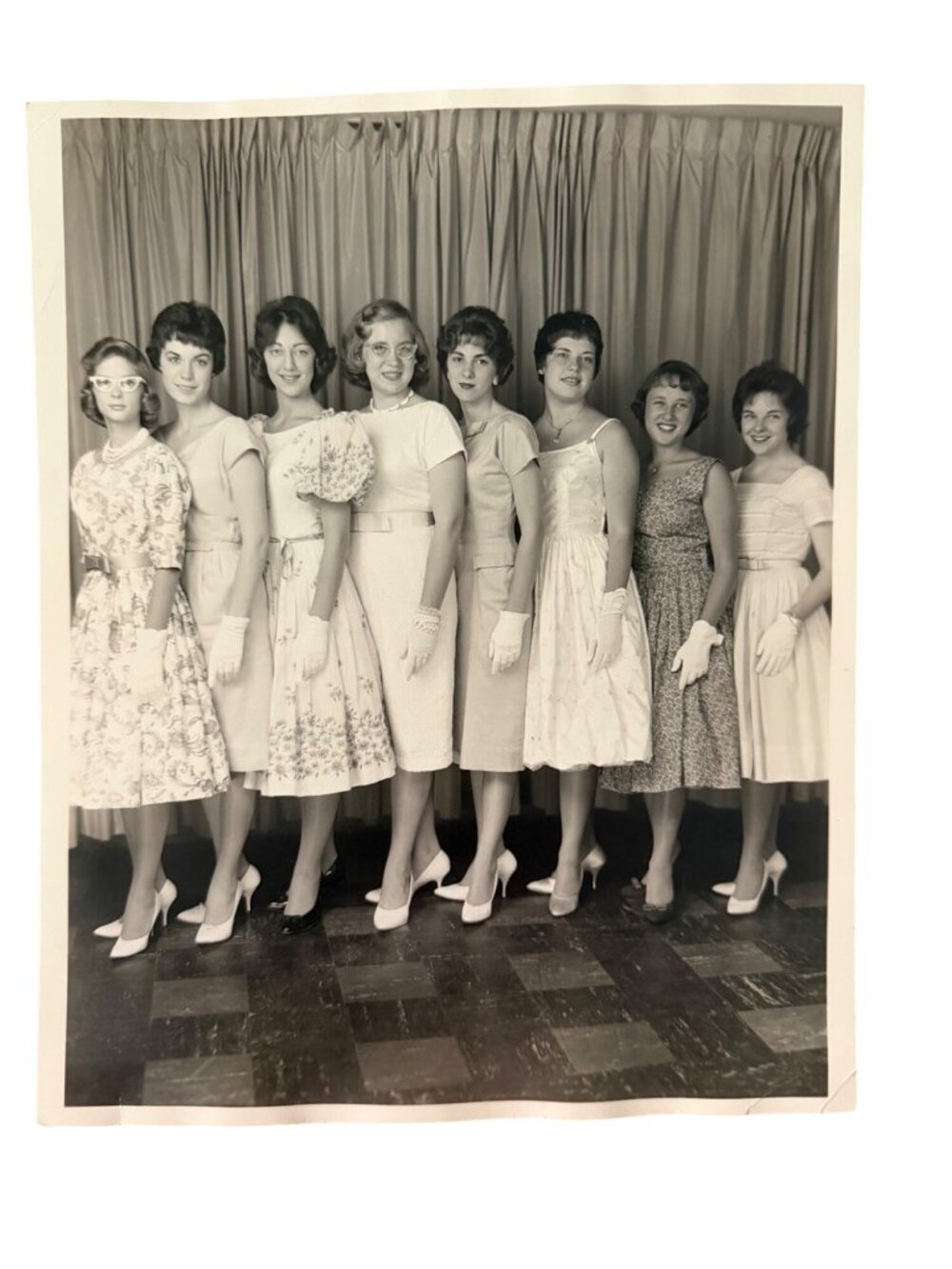 Vintage Miss Georgia's Modeling and Charm School Photograph 1960 8x10 Black and
